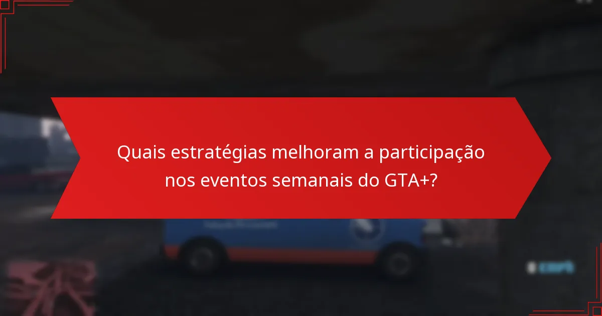 Como o feedback da comunidade molda a percepção dos eventos semanais do GTA+?